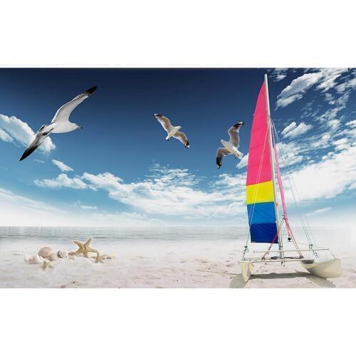 3d photo wallpaper custom 3d wall murals wallpaper murals The color sailing scenery wall paper 3d living room wall decor