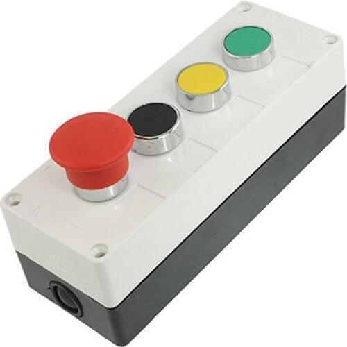 Mushroom Emergency Latching Pushubutton Push Button Switch Station Box