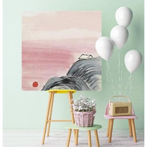 DIY digital painting Wu Guanzhong Qi Baishi famous painting decorative painting hand-painted decompression painting