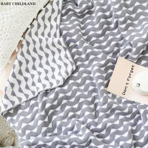 Baby Blanket Knitted Newborn Swaddle Wrap 100% Cotton Nordic Soft Sofa Thorw Blankets 110cm Kids Bedding Crib Stroller Blanket