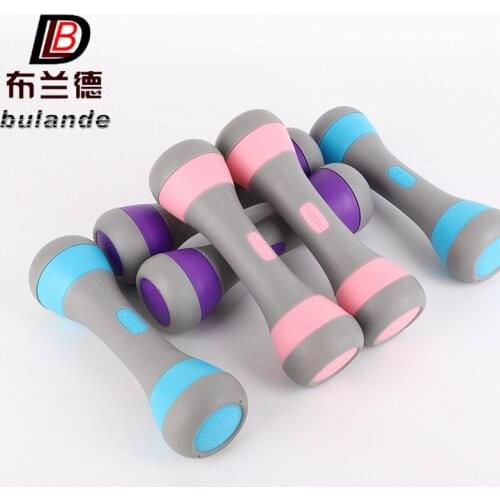 Home Ladies Rubber Coated Dumbbell Yoga Small Dumbbell Arm Exercise Fitness Equipment