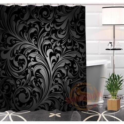 Hot New Eco-friendly Custom Unique Retro pattern background Modern Shower Curtain bathroom Waterproof for yourself H0220-61
