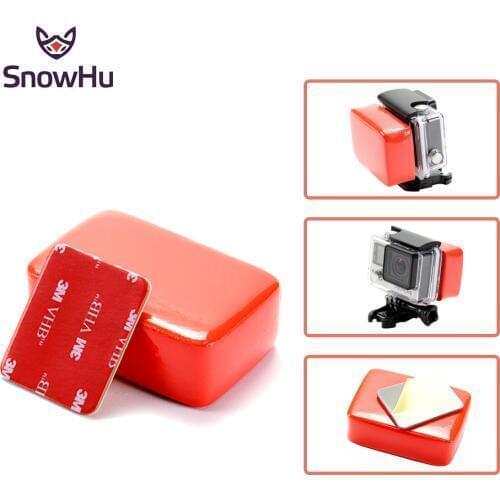 SnowHu for GoPro Accessories Floaty Block Sponge with Sticker Adhesive For GoPro Hero 9 8 7 6 5 for Yi 4K for SJCAM camera GP46