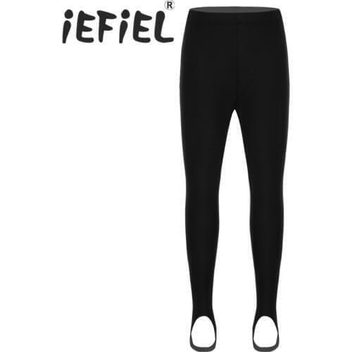 IEFiEL Unisex Kids Boys Girls Child Stirrup Pantyhose Stockings Dancing Clothes for Yoga Gymnastics Ballet Dance Performance