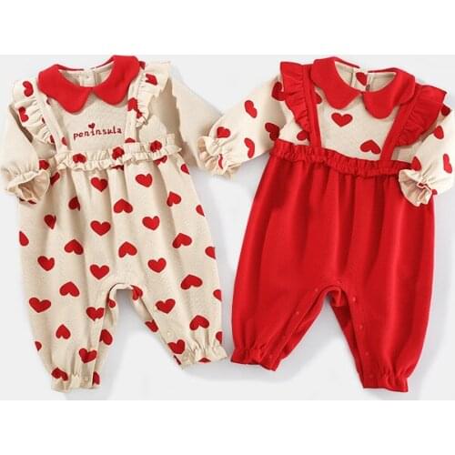 Newborn clothes 2021 autumn new baby girls jumpsuit baby clothes