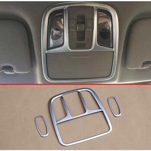 Front + Rear Reading Light Cover FOR Kia Sportage QL 2016 2017 2018 2019 2020 2021 Matte Chrome Interior Lamps Accessories