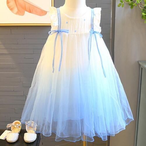 Summer Girls Dress For Wedding Party Kids Elsa Princess Dressess 3 4 5 6 7 8 Years Childrens Beach Wear Cute Baby Girl Clothes