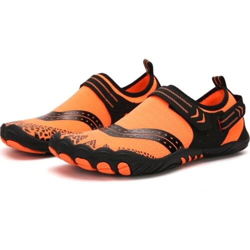 Summer Men Women Outdoor Beach Barefoot Shoes Water Shoes Swimming Plus Size Nonslip Upstream Wading Aqua Shoes Diving Sneakers