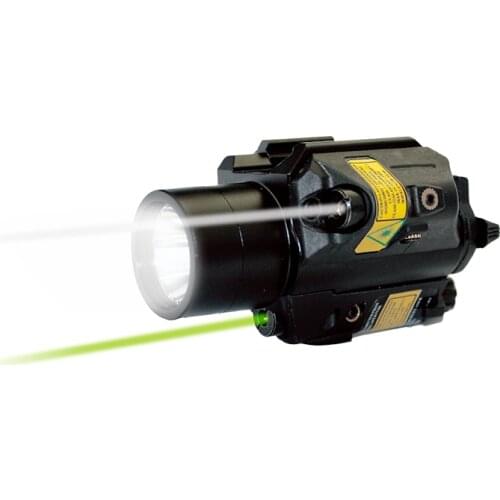 Multi-functional LASERSPEED Tactical Pistola Light Flashlight Gun + Dual Laser Sight MIL-STD-1913 Picatinny Rail Mini Lanterna