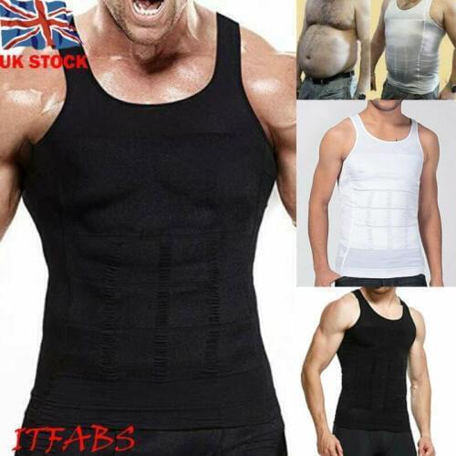 Men Body Slimming Shaper Vest Slim Chest Belly Waist Boobs Compression Shirts Mens GYM Muscle Training Top Vest