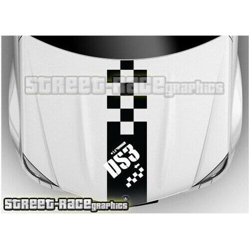 For Citroen DS3 bonnet / hood racing stripes graphics stickers decals