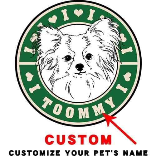 Custom dog patterns papillon Cheap Patches for clothing Heat Transfer Stickers on Clothes Heat-sensitive patches