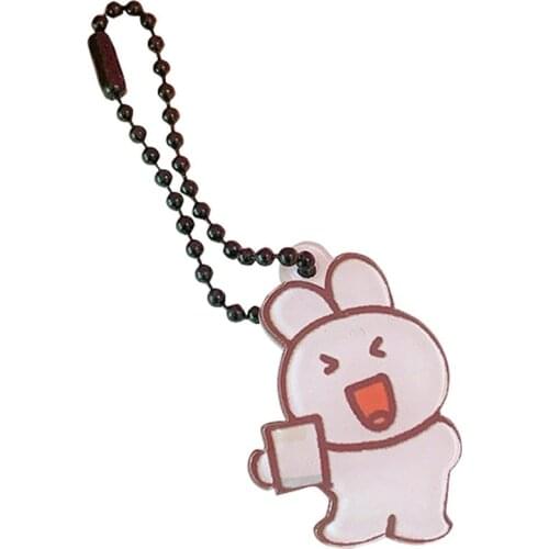 New Ins Cartoon Bear Tulips Key Chain AirPod Earphone Shell Pendant Cute Bag Notebook Creative Decorative Pendant Key Management