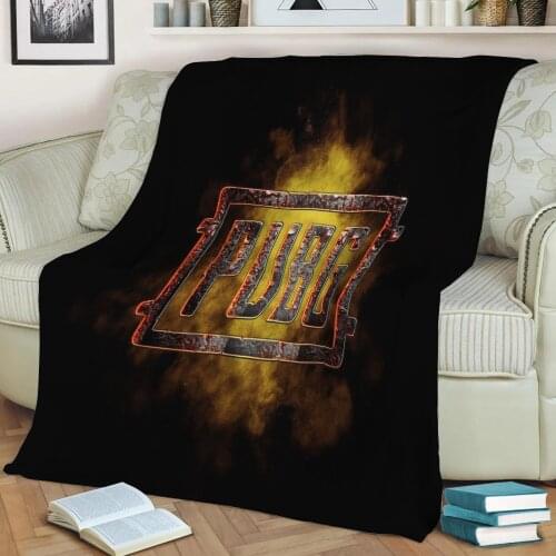 PUBG Throw Blanket Print on Sherpa Blankets Soft for Sofa Customized DIY Plush Thin Quilt