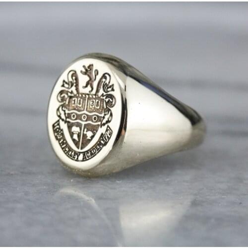 Punkboy Classic Elegant Luxurious Signet Ring Mens Punk Rock Band Anniversary Wedding Engagement Jewelry