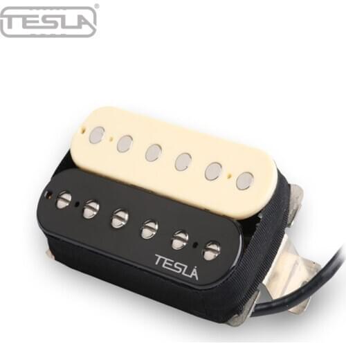 Tesla VR-NITRO Humbucker Guitar Pickup, Alnico Wax Potted Pickup, Cream Color, Neck or Bridge Position