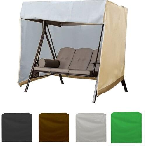 Outdoor 3 Triple Seater Hammock Patio Swing Chair Cover Water-Resistant All Weather Protection 6 Color