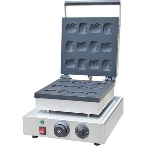 Electric Type Animal Shaped Waffle Maker For Baking 12Pieces Cake Waffle Maker Machine