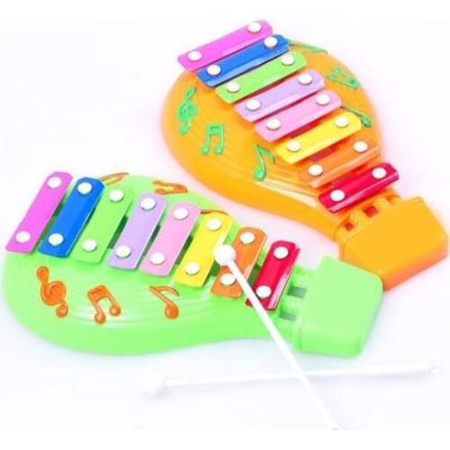 1 Pc Plastic Cartoon DIY Hand Knocking Piano Keyboard Educational Toys for Kids Musical Learning Instrument Games Gifts