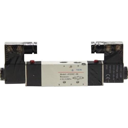 1 PC A1RTAC Type Pneumatic solenoid valve 4V120-06/220-08/320-10/420-15 double head five-way