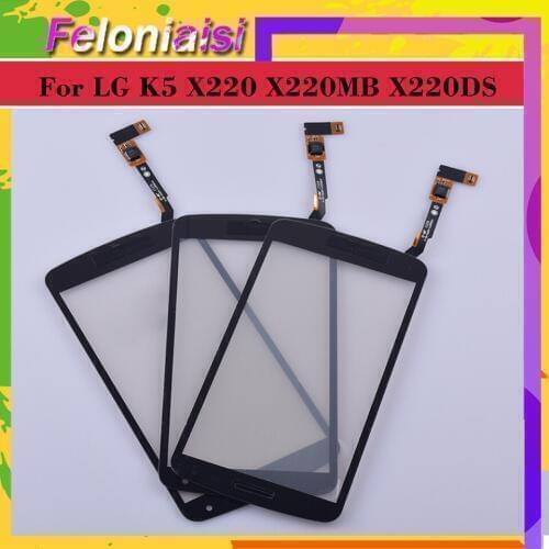 10pcs/lot For LG K5 X220 X220MB X220DS Touch Screen Touch Panel Sensor Digitizer Front Glass Outer Lens Touchscreen NO LCD
