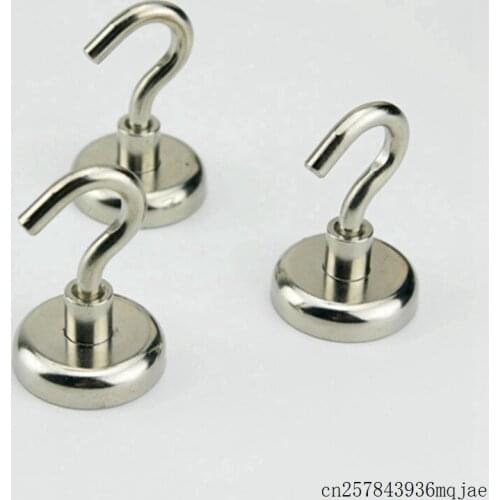 100pcs Magnet Holder Magnetic Hooks Power Hook Super Heavy Attractive 5kg 6kg 14kg 25kg Suction for Cup Key