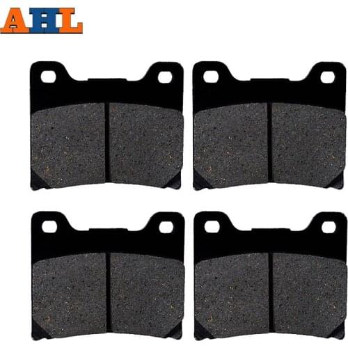 2 Pairs Motorcycle Brake Pads for YAMAHA RZ 500 RZ500 1984-1986 Black Brake Disc Pad