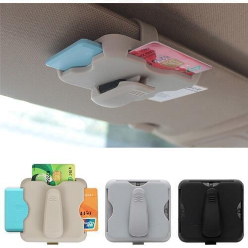 Car-styling Car Glasses Case Sun Visor Clip Sunglasses Holder High-speed Card Clip Car Organizer Universal Interior Accessories