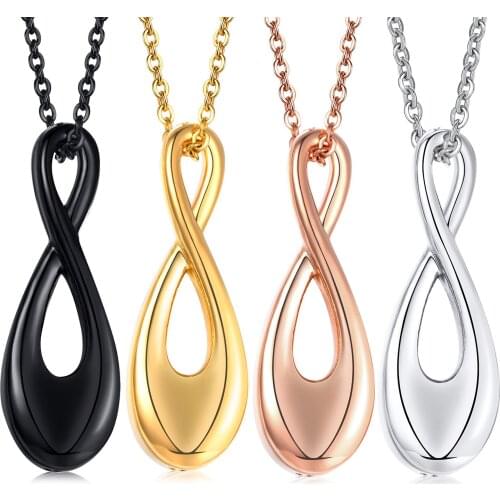 Infinity Urn Necklace Pendant for Women Cremation Jewelry