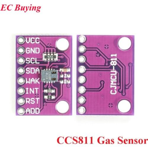 CCS811 CO2 eCO2 TVOC Gas Sensor Carbon Dioxide Detection Sensor Module IIC I2C CJMCU-811 Air Quality Detecting Electronic DIY