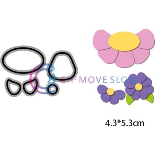 CH Flowers Metal Cutting Dies Stencils for DIY Scrapbooking/photo Album stamps Decorative Embossing DIY Paper Card