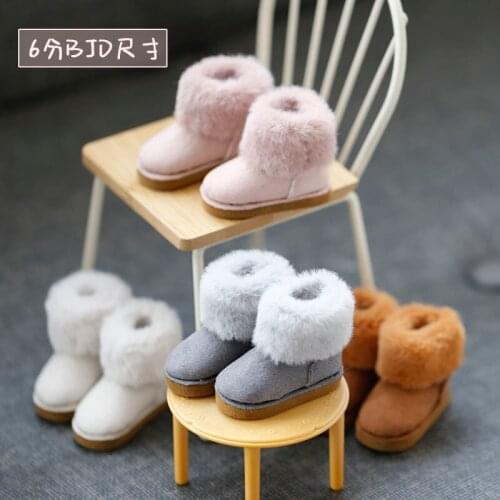 D03-P157 children handmade toy 1/6 BJD.SD Doll Accessories doll shoes pink blue Winter snow boots 1pair