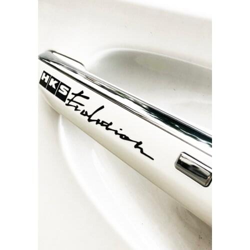 G138 12x1.5cm Creative Car Door Handle Funny Sticker Warning Mark Stickers Motorcycle Trunk Helmet Stickers and Decals