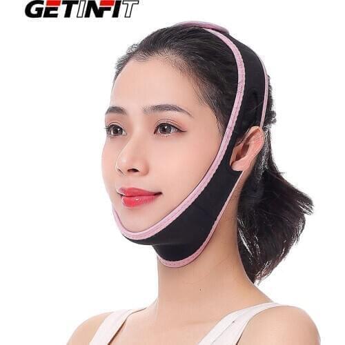 Getinfit Face Lift Up Reduce Double Chin Lifting Firming Face-lift Mask Belt Thin Face V Shaper Facial Slimming Bandage