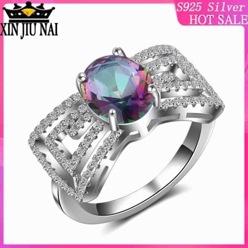 Hot selling colorful stones ring women fashion exaggerated wearing jewelry ball party personality