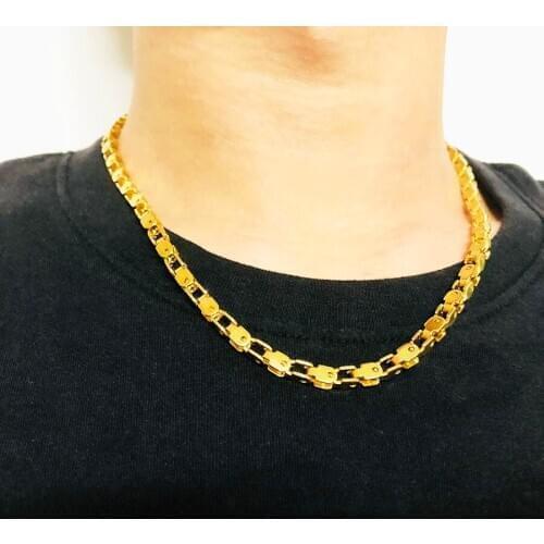 Huan Wen Stainless Steel 2.5-4.5mm Silvery Gold Black Cuba Necklaces Bracelet 2PCS For Men Necklaces Chain NK033