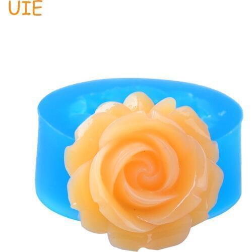 HYL105U Chinese Rose Silicone Mold Flower Mold Craft Cake Decorating Polymer Clay Icing Sugar Flexible Mould