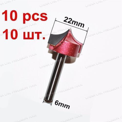 6mm*22mm,Freeshipping CNC solid carbide End Mill,tungsten steel woodworking insert router bit,wood tools,Needle nose end Milling