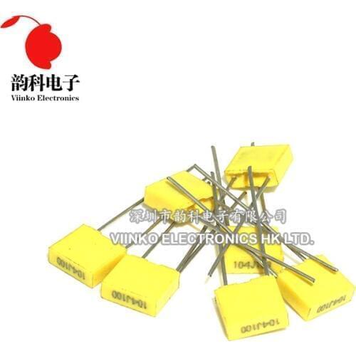 1000pcs Polypropylene Safety Plastic Film 100V 1nF ~ 470nF 100nf 220nf 10nf 47nf 22nf 1nf 0.47uf 0.1uf Correction capacitor