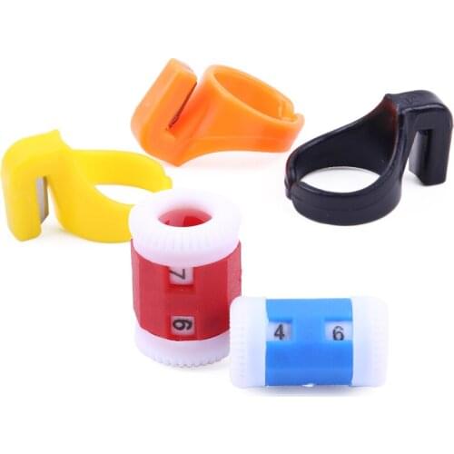 LMDZ 3pcs/Lot Blade Finger Plastic Thimble Sewing Ring Thread Cutter DIY 2 Pcs Knit Knitting Needles Row Counter