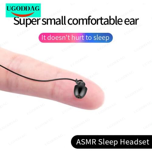 Mini Sleeping Earphone HiFi Soft Silicone Headset In-Ear Mobile Phone Earphone With Mic Noise Cancelling Earphone Bass earphones