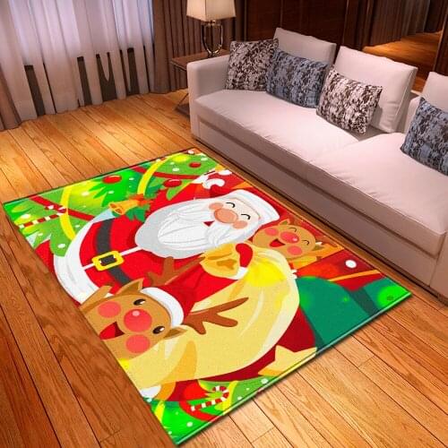 Cartoon 3D Christmas Gift Carpets For Living Room Bedroom Area Rugs Home Decor Large Rug Kids Big Bedside Carpet Mats Room Child