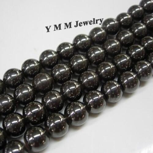 Wholesale 100pcs Hematite Beads 10mm Round Loose Beads Fit Necklace DIY Findings
