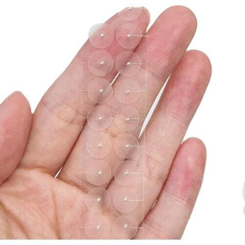 Clear Tape Silver-plated Magnetic Bead Ear Point Application Auricular Press Plaster Ear Seeds Ear Acupuncture