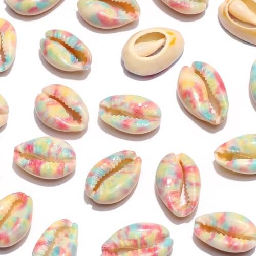 20pcs/lot 10-20mm Natural Shell Oval Loose Spacer Beads For Jewelry Making Diy Fashion Charm Bracelet Necklace Accessories