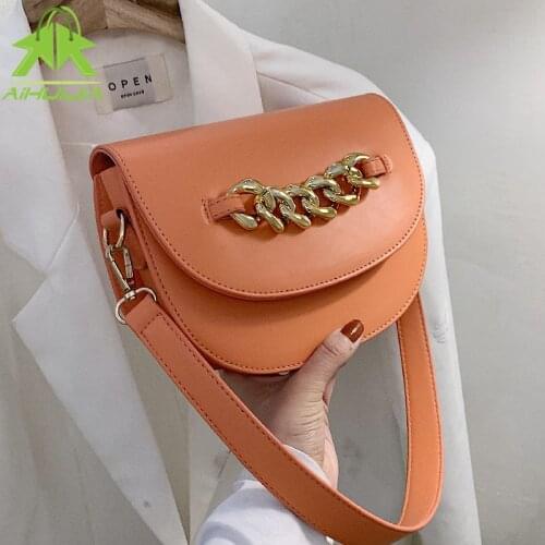 Luxury Design Ladies Handbag 2021 Summer New High Quality PU Leather Solid Color Shoulder Bag Fashion All-match Messenger Bags