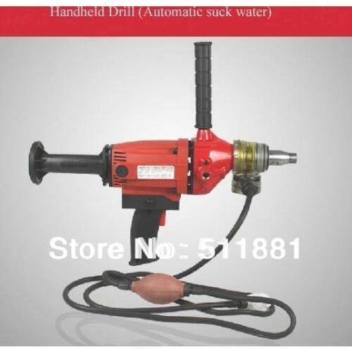 4.4'' Handheld Wet Automatic suck Water Drill FREE shipping | 110mm stepless speed regulation Drilling machine | 1400w 2hp