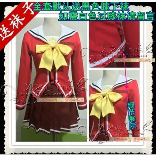 Charlotte Nao Tomori Yusa Nishimori Misa Kurobane Hoshinoumi Academy Gakuen School Uniform Cosplay Costume F016