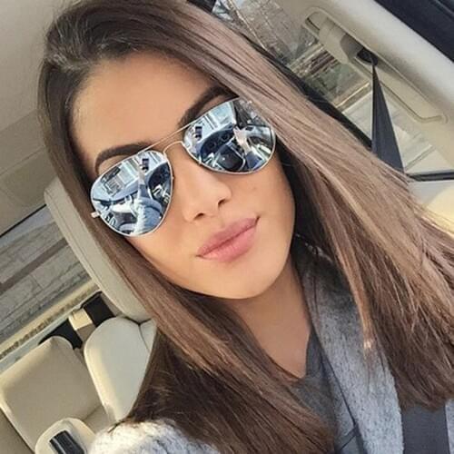 New Fashion Brand Designer Aviation Women Sunglasses Female Mirror Shades Sun Glasses Men Oculos feminino de sol UV400