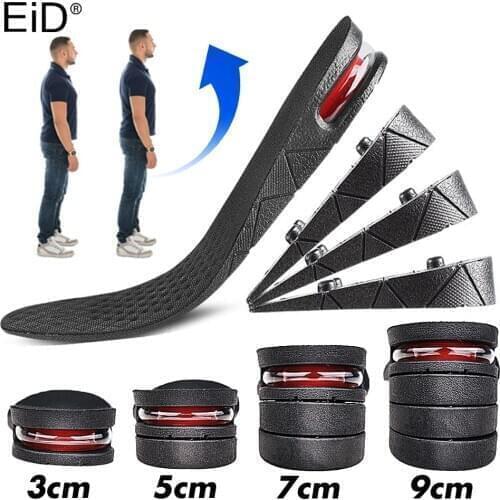 EiD Height increase insoles for men/women 3/5/7/9 cm up invisiable arch support orthopedic insoles shock absorption Foot Pads